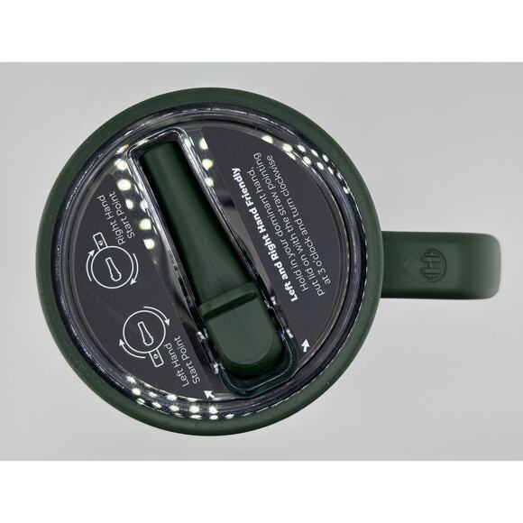 HydroJug 32 Oz HOLIDAY COLLECTION Traveler, FROSTED EMERALD GREEN - Picture 3 of 4